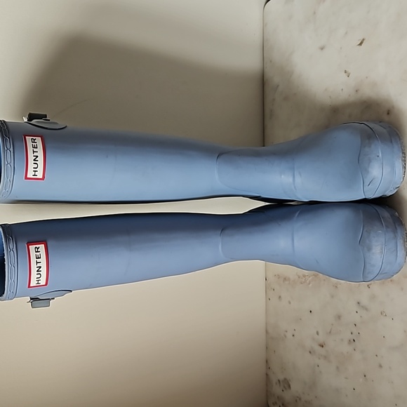 HUNTER: baby blue original tall rain boots - Picture 3 of 7